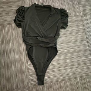 Shein black  body suit size large l